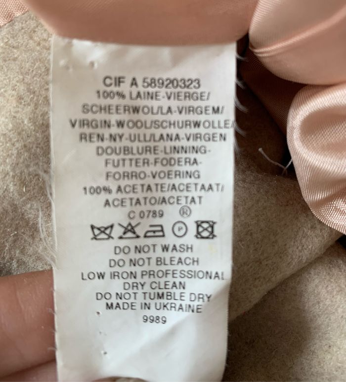 Manteau beige en laine taille 38 - photo numéro 5