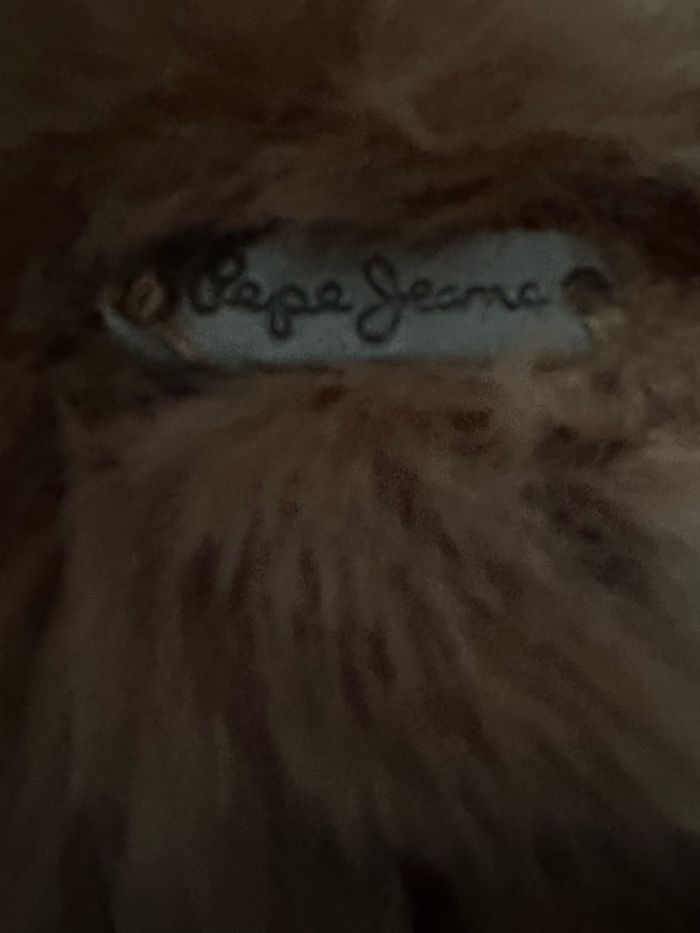 Manteau camel doux pépé jeans taille 10 ans très bon état - photo numéro 3