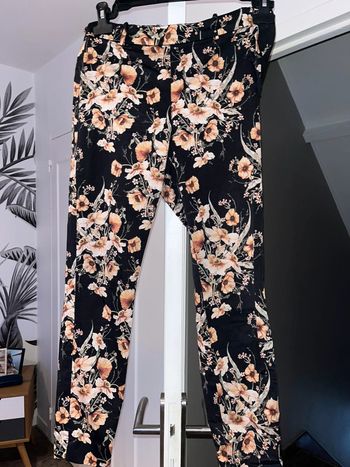 Pantalon fleurs femme