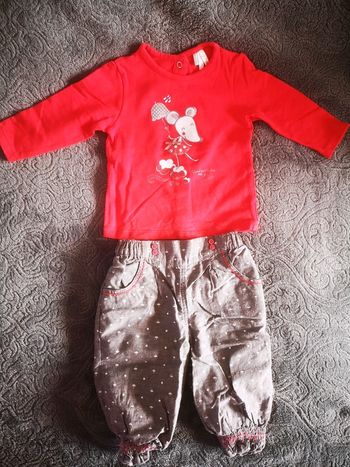 Ensemble pantalon et tee-shirt 3 mois Orchestra