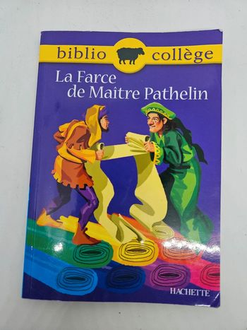 "La farce de Maître Pathelin".
Hachette.
128 pages.
ISBN : 978.2.01.167957.4