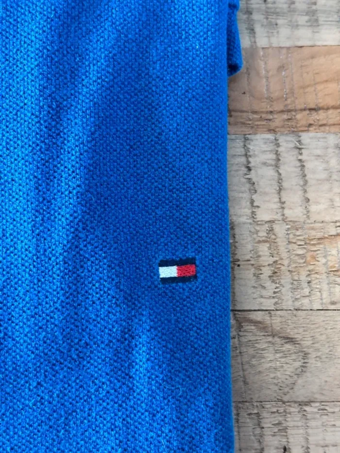 Polo Tommy H bleu - photo numéro 2