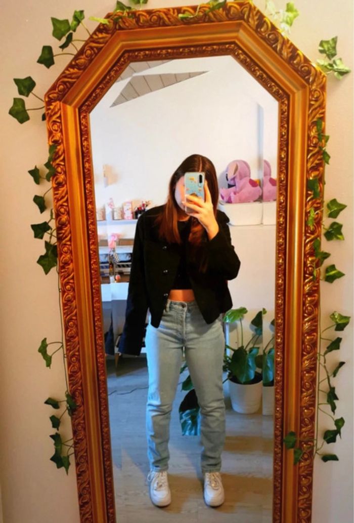 Veste en laine vintage tailleur noire