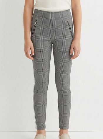 Pantalon legging Primark – Motif Prince de Galles – 9/10 ans (140 cm)