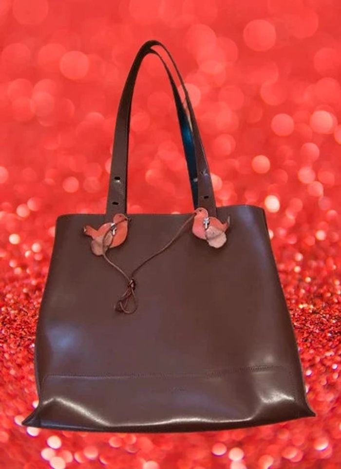 🔆 Chic et neuf sac Lamarthe brun cuir L37,5 x H31 cm et 56 cm avec lanière P 12cm - photo numéro 13