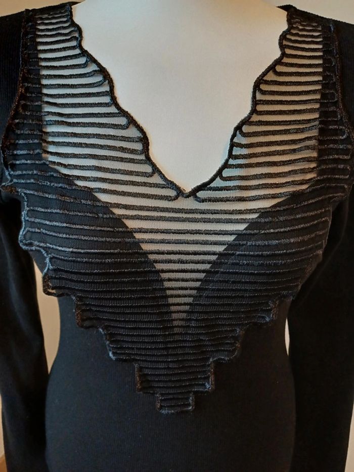 Blouse noire sexy Giorgia taille S 36 - photo numéro 2