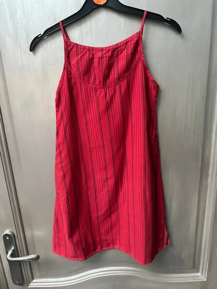 Robe sans manche IKKS fille rouge 8 ans - photo numéro 8
