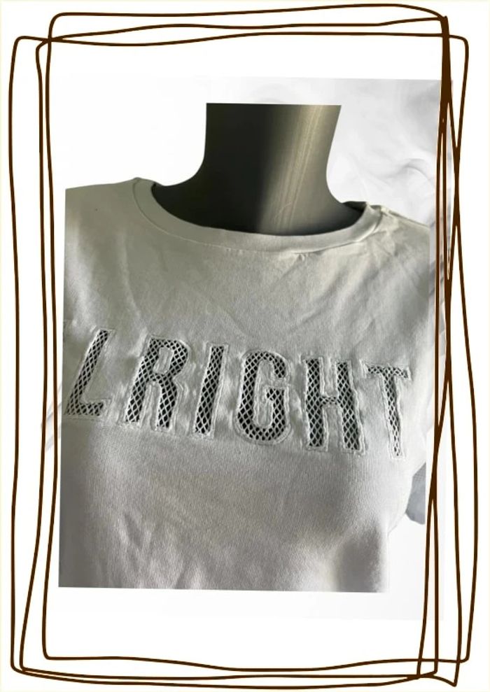 T-shirt blanc - Tom Tailor Denim - Taille S - photo numéro 2