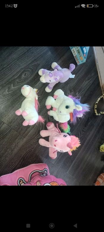 Lot peluche licorne 