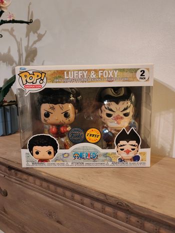 Figurine funko pop Luffy et Foxy chase