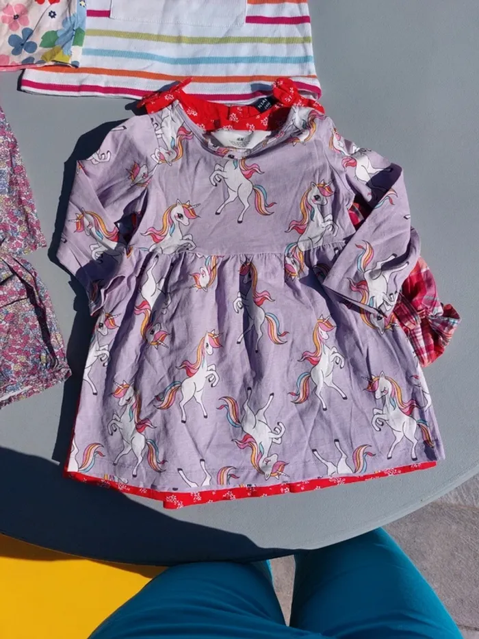 Lot mi saison été 2 ans robes chemisiers - photo numéro 2