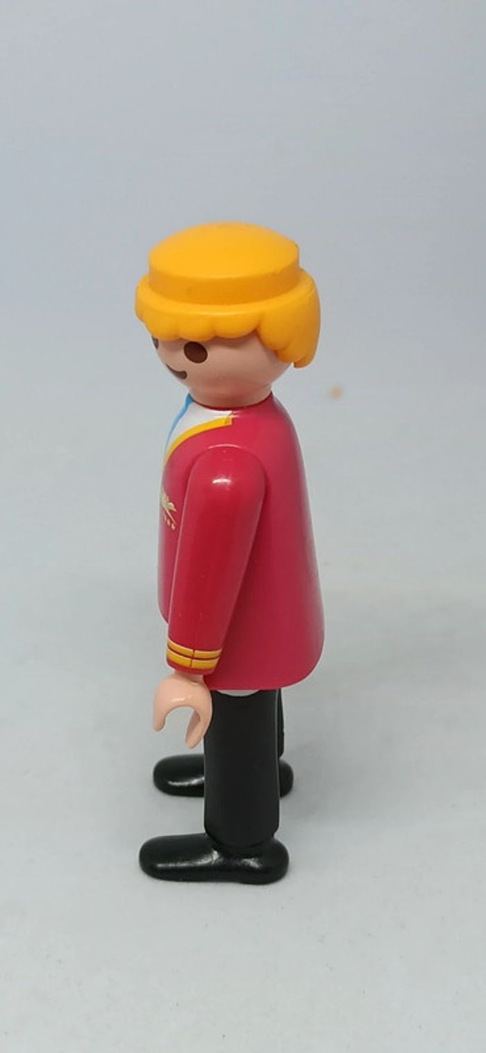 Homme d'hôtel avec cravate bleu playmobil - photo numéro 4