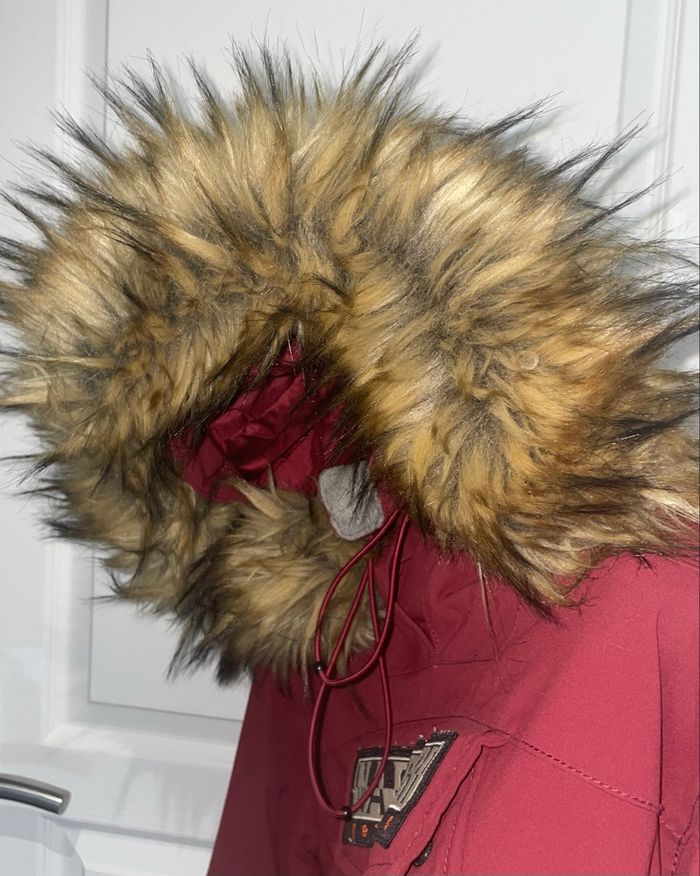Manteau veste Anorak Skidoo Napapijri Bordeaux - Taille XS femme - photo numéro 3