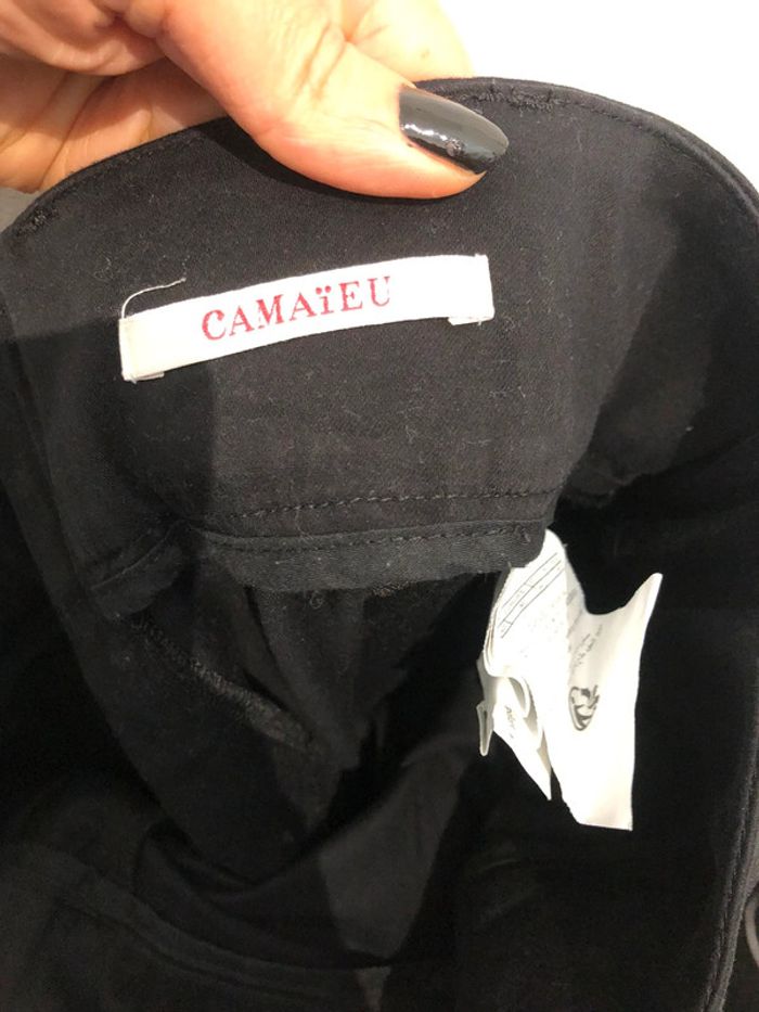 Jupe crayon noire Camaïeu avec ceinture intégrée taille 40 - photo numéro 4