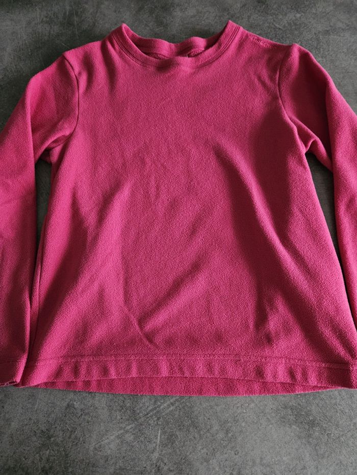 Pull polaire fille - Taille 8 ans (122-133cm) - Quechua - Rose fuschia - photo numéro 6