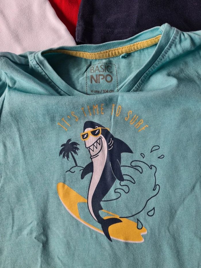 Lot polos et t-shirt été 4 ans Marque NPO - photo numéro 2