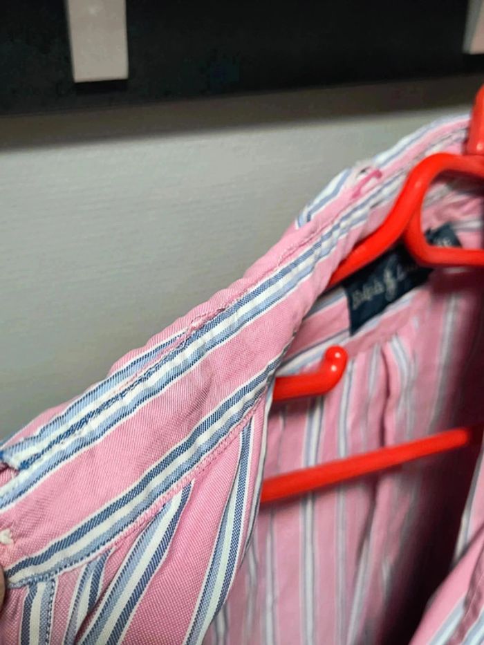 Chemise Ralph Lauren rayée rose vintage Y2K – Élégance intemporelle - photo numéro 10