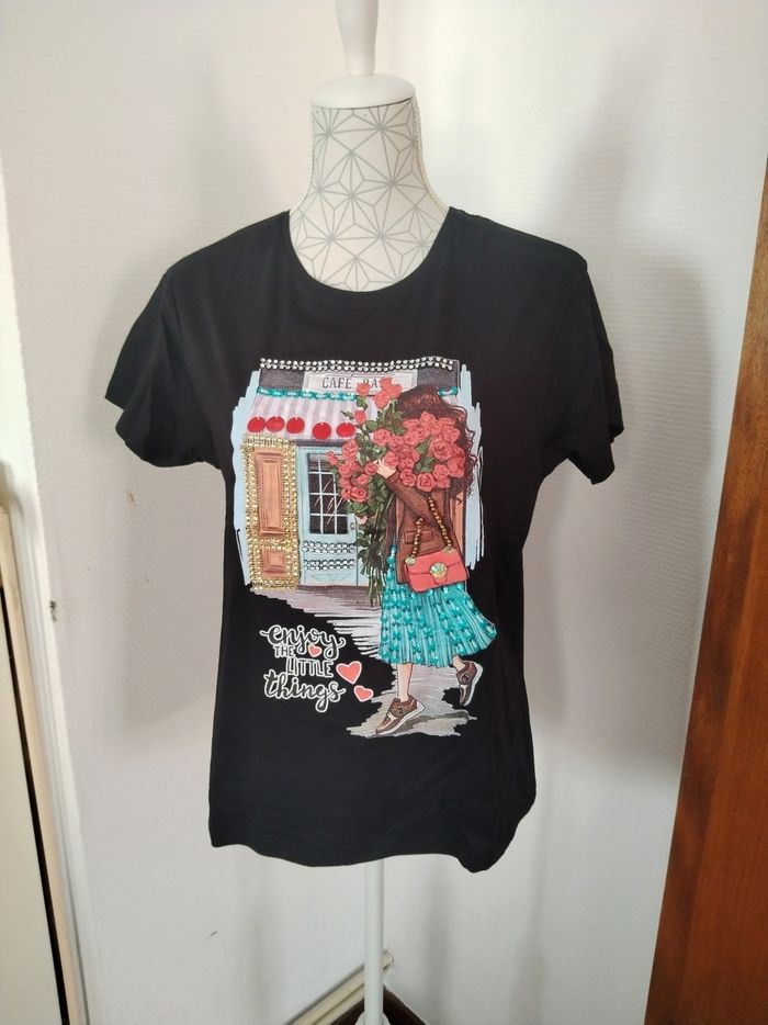 Tee-shirt neuf (bac rose)