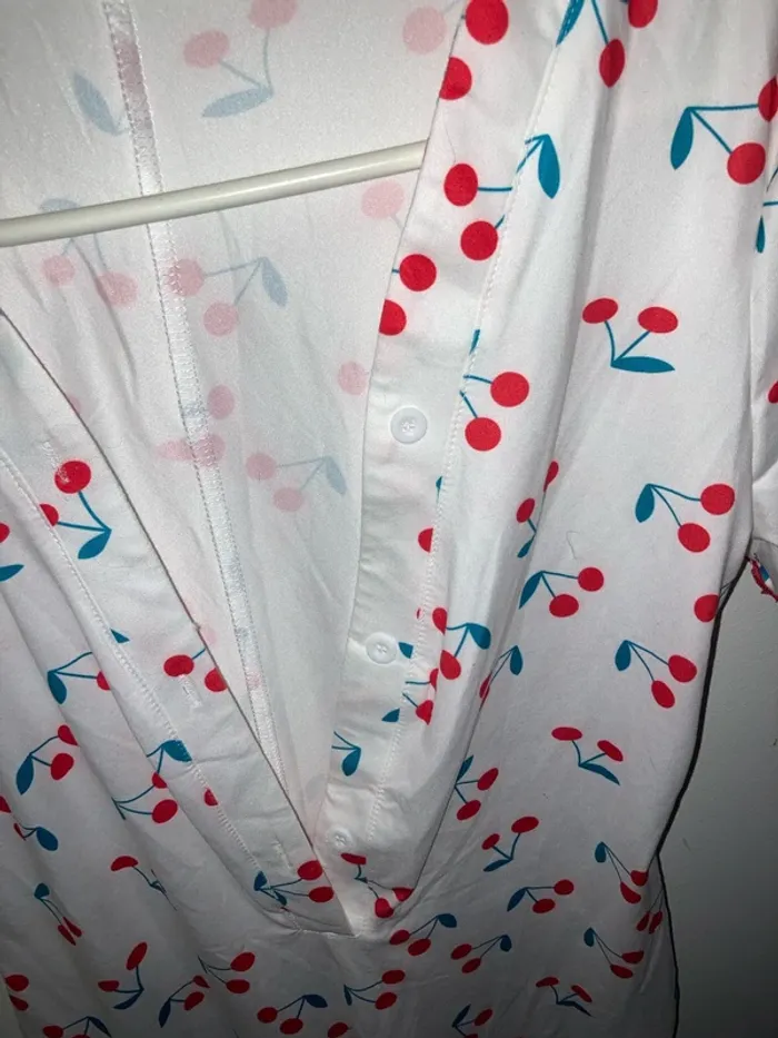 Combi short pyjama cerise - photo numéro 3