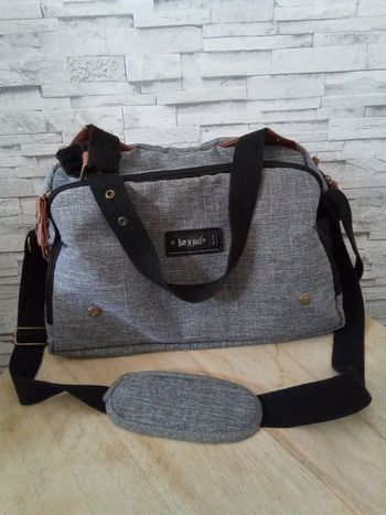 Sac à langer tons gris Baby on Board
