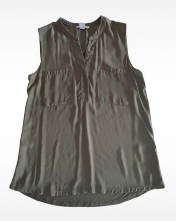T-shirt kaki sans manche H&M