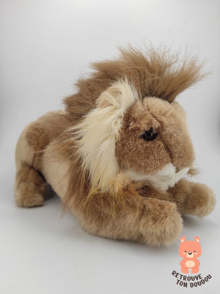 Peluche Lion réaliste 38 cm