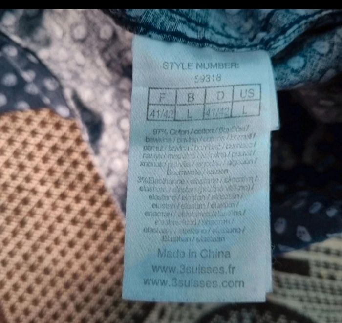 Chemise à motif tête de morts taille L (41-42) - photo numéro 6