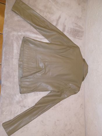 Perfecto simili cuir kaki