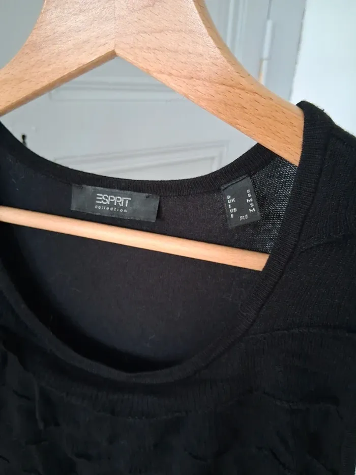 Robe à franges noire - Esprit - M - photo numéro 2