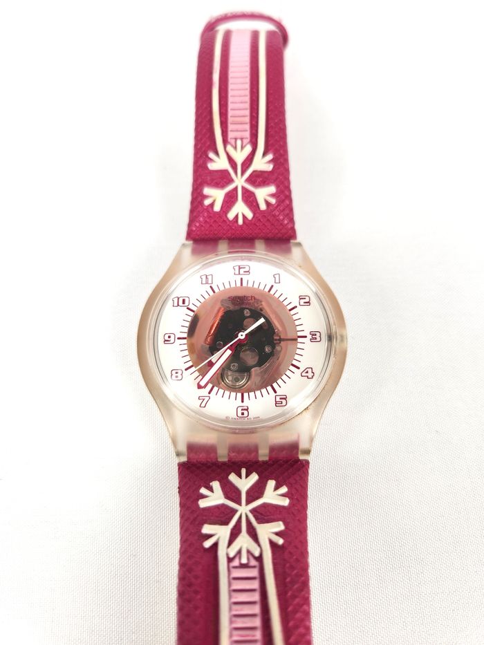 Montre Swatch SUMK100 Snowpass Rose - Collector Vintage - photo numéro 2