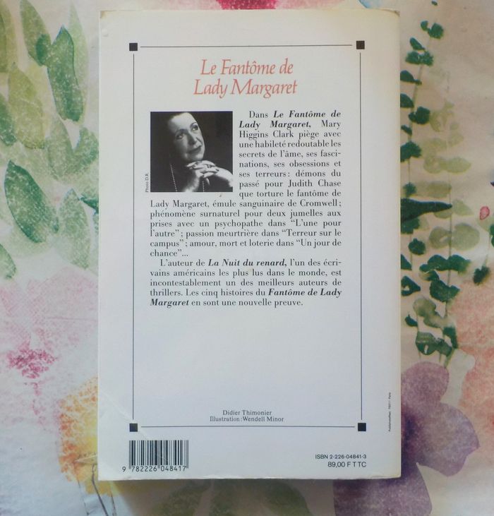 LE FANTOME DE LADY MARGARET de Mary HIGGINS CLARK Ed. Albin Michel - photo numéro 3