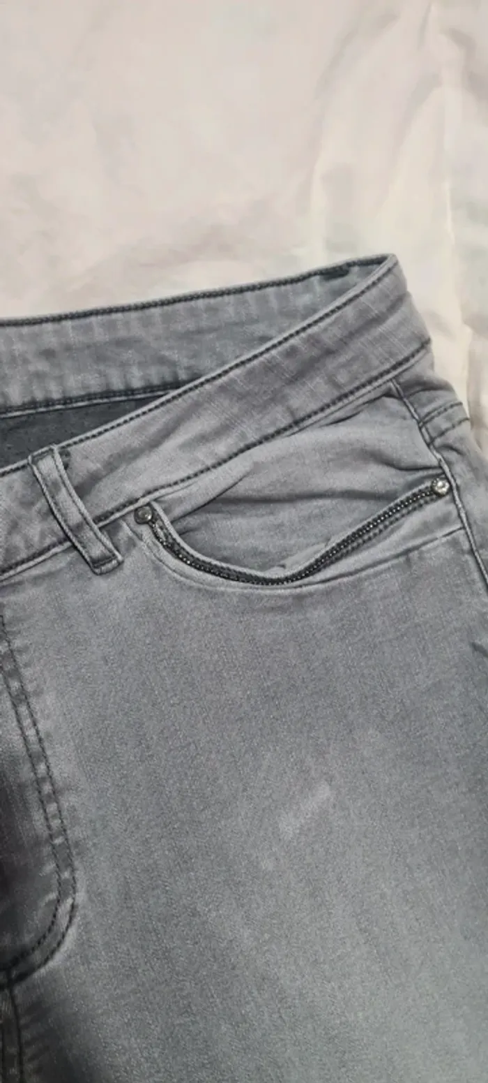 Jean skinny gris IKKS - photo numéro 4
