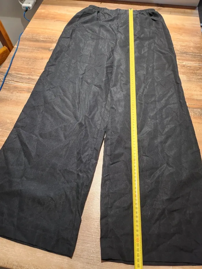 Pantalon jambes larges baggy fluide noir taille 38 Shien excellent état - photo numéro 5