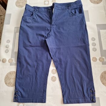 pantacourt bleu marine
