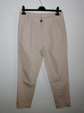 Pantalon beige, Etam, 38 (mesures données