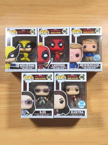 Lot 5 Funko Pop! Marvel : Deadpool & Wolverine - L'intégrale Resistance