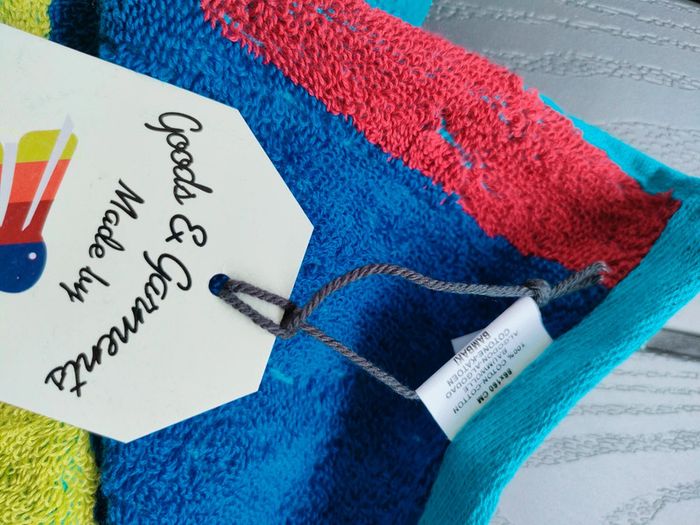 drap de plage bain neuf bleu - photo numéro 4