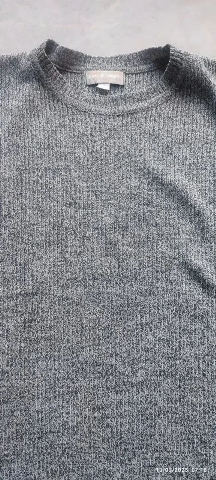 🩶 Pull femme mi-saison Pure & Simple – Taille 38 (M) - photo numéro 2