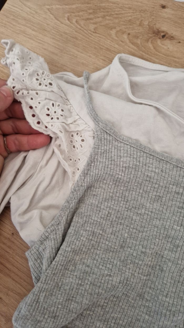 Robe débardeur avec crop top et haut manche longues lot - photo numéro 4