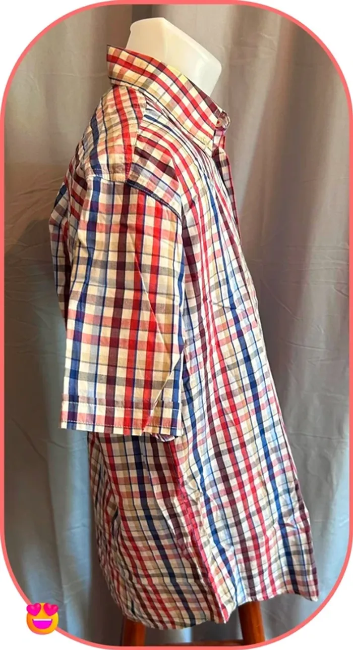 Chemise à carreaux Easyline, Manches courtes, Taille 3 (S/M) - photo numéro 2