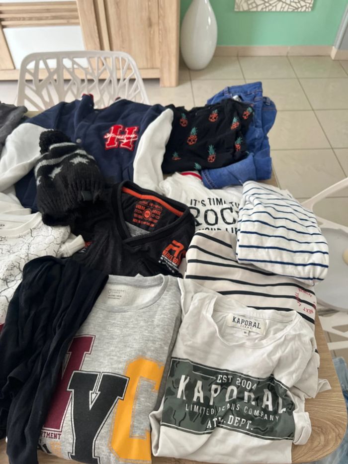 Énorme lot de vêtement garçons taille 9-12 ans en très bon état - photo numéro 2