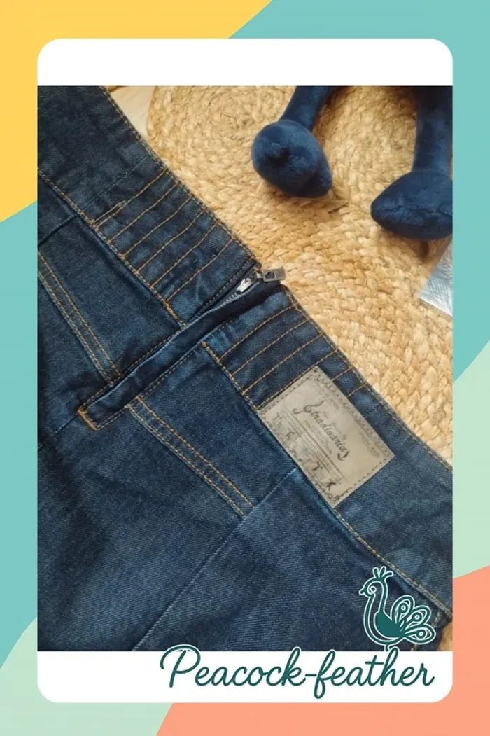 Jupe en jean stradivarius 40 - photo numéro 7