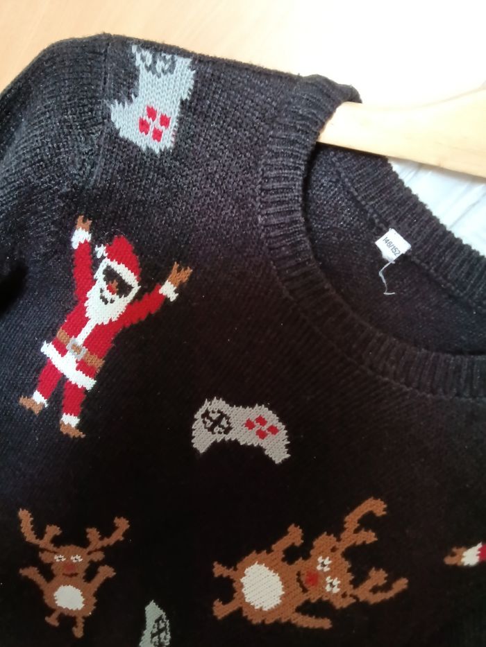 Pull Zeeman noir et multicolore - photo numéro 2