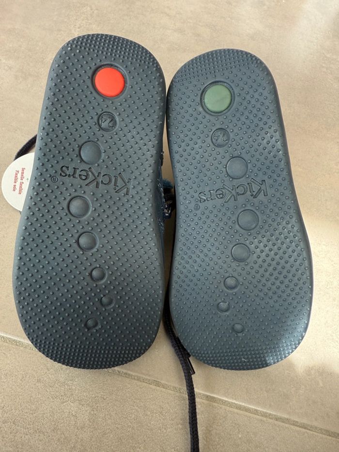 Bottines Kickers Marine bleu Graphic en 24 NEUVES - photo numéro 4