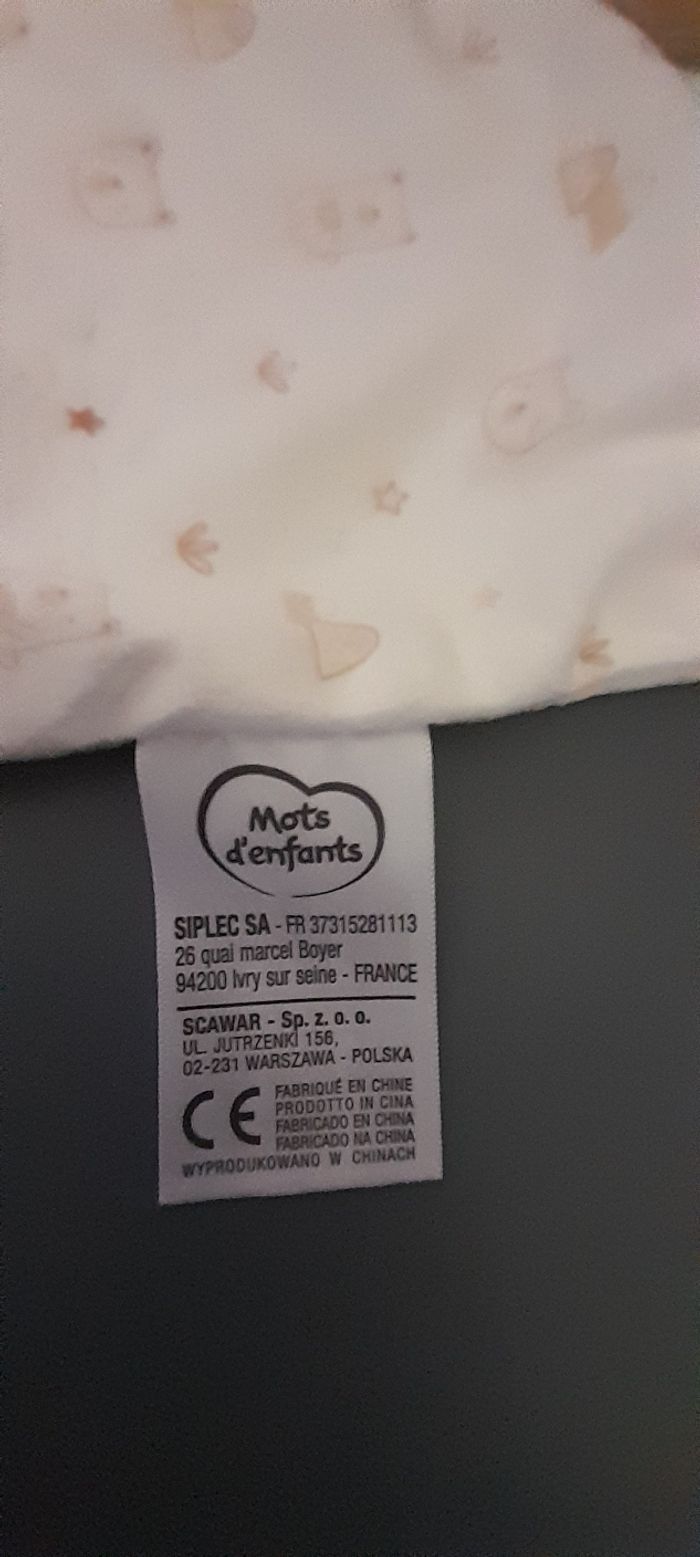 Ours cape Mots d'enfants beige - photo numéro 3
