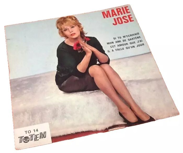 Vinyle 45 tours Marie-José Si tu m' écrivais (1966) TO 14 TOTEM