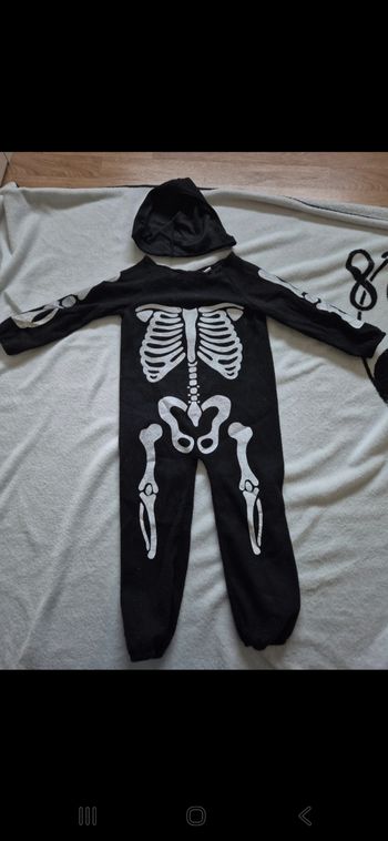 Deguisement squelette 2-4 ans