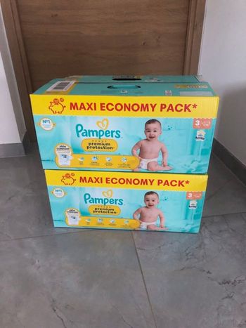 Lot 2 cartons Pampers protection premium taille 3