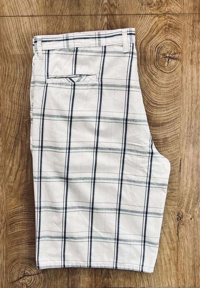 Short à carreaux blanc et gris Dickies Genuine pour homme en taille 40 (50 taille française) - photo numéro 3