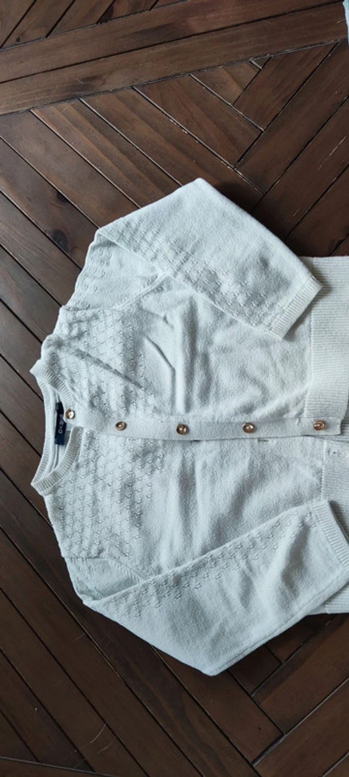 Gilet blanc 4 ans